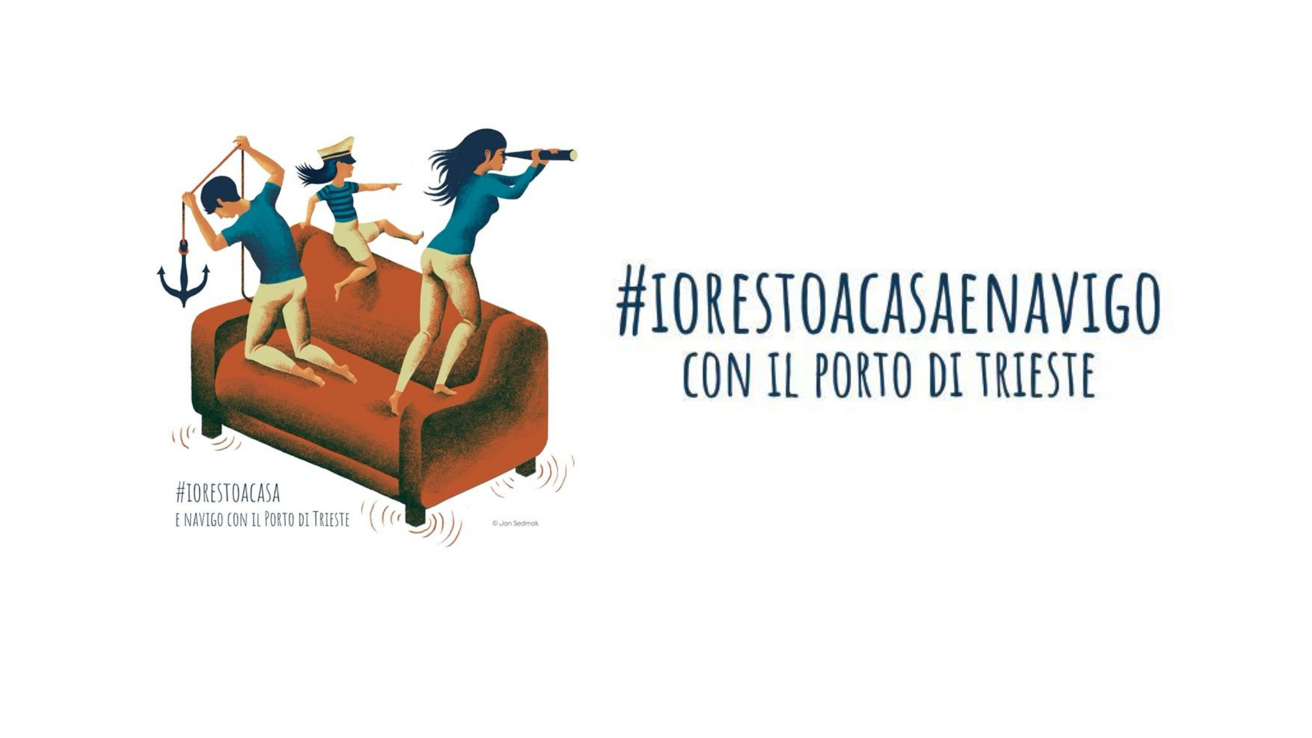 #IORESTOACASAENAVIGO CON IL PORTO DI TRIESTE 