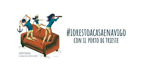 #IORESTOACASAENAVIGO CON IL PORTO DI TRIESTE 