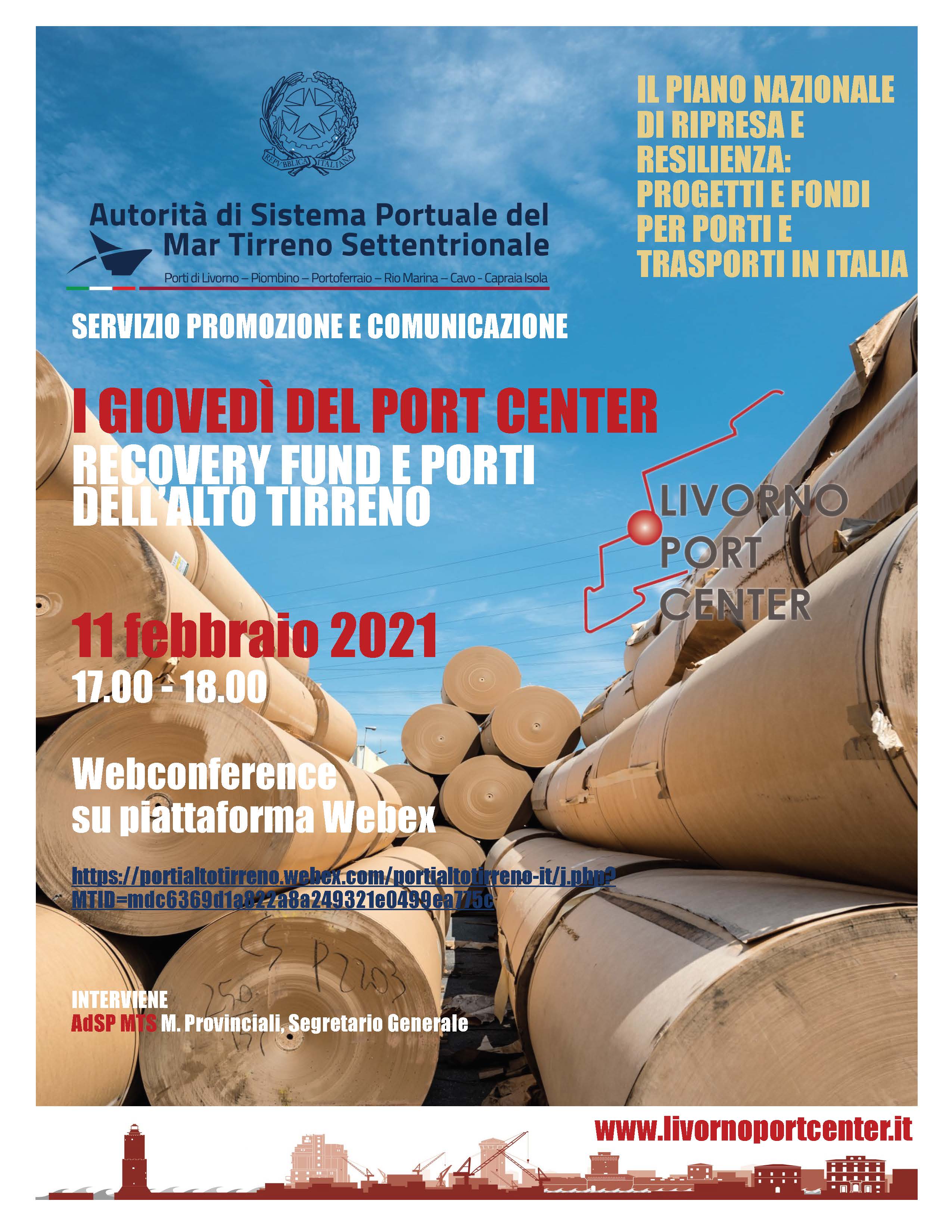 I Giovedì del Port Center | 11 febbraio ore 17.00
