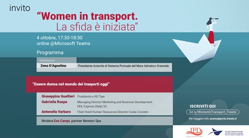 Digital event "Women in Transport. La sfida è iniziata" 