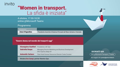 Digital event "Women in Transport. La sfida è iniziata"